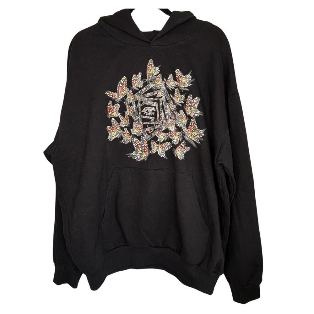 Kesh X The Hunt Butterfly Eye Collection Hoodie Streetwear Grunge Mens 3XL NWOT‎